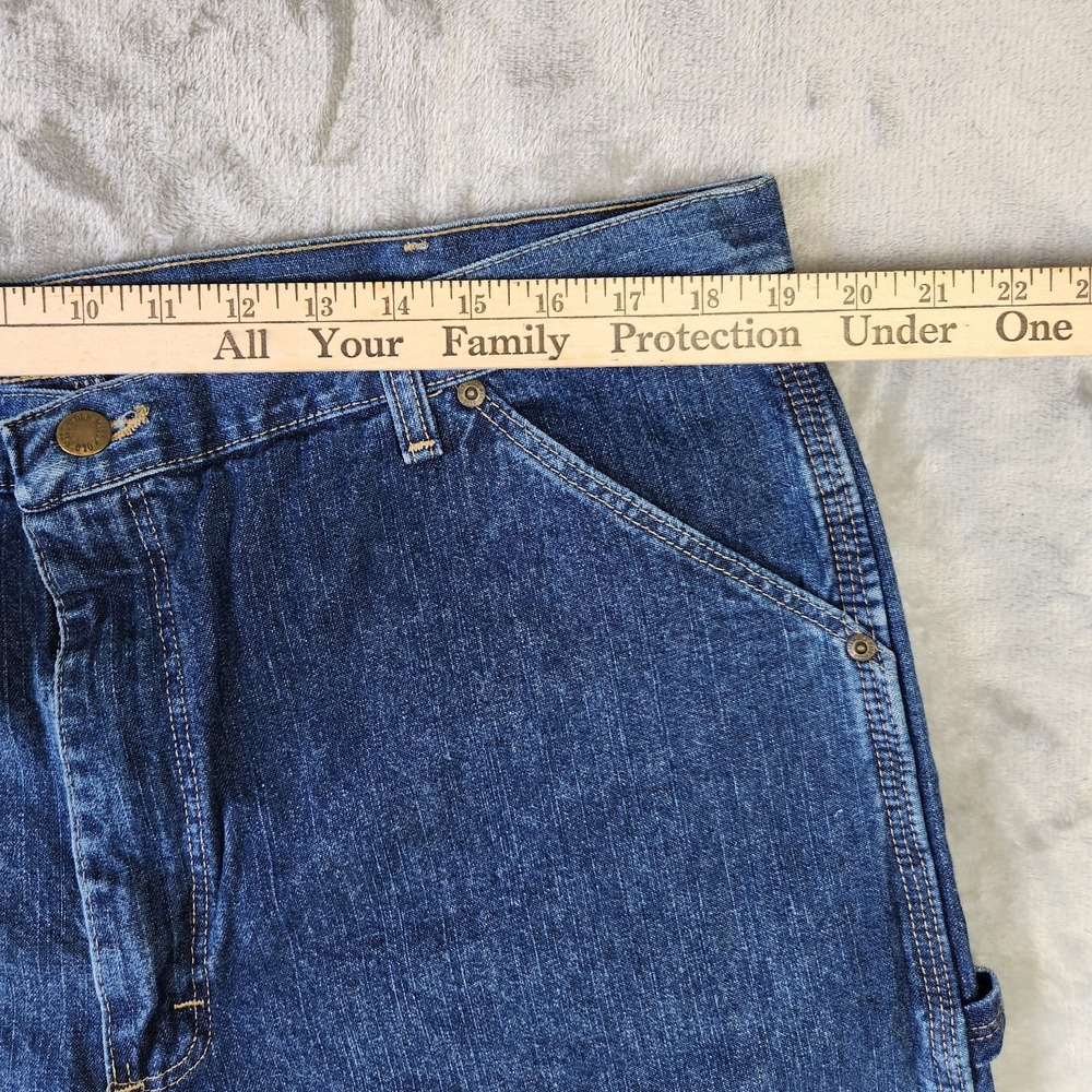 Old Mill Mens Stonewash Carpenter Jeans 40x30 Workwear Outdoors‎ Construction - Picture 6 of 8